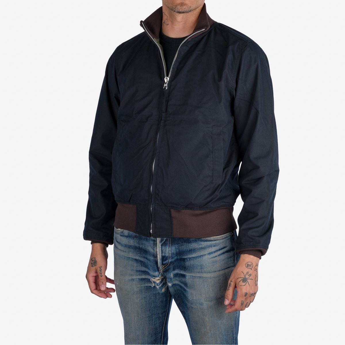 IHJ-130-BLK-NP Reversible Tanker Jacket - Black - 2