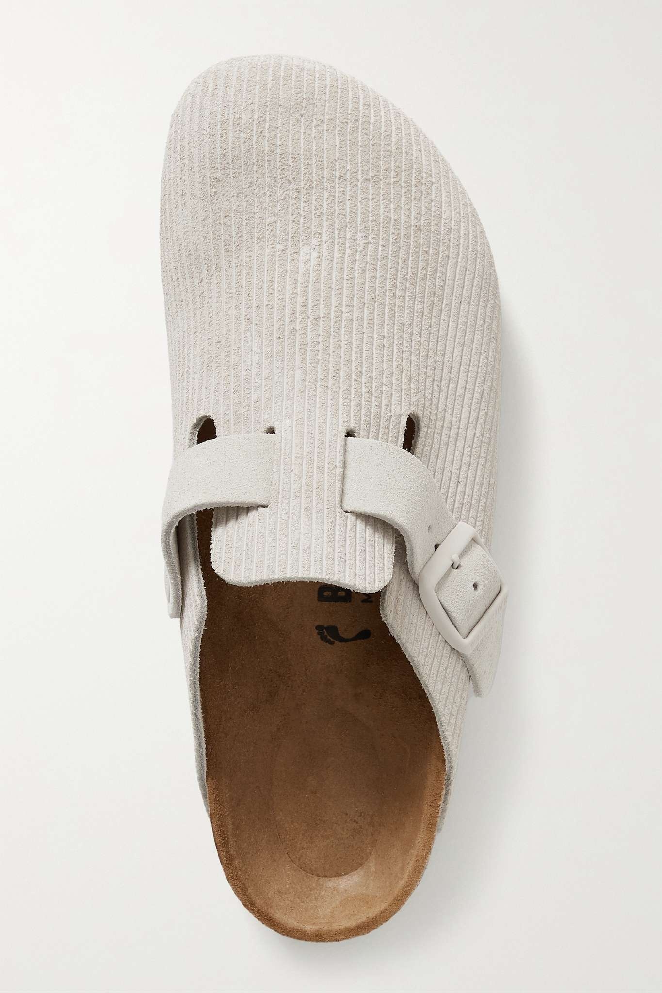 Boston embossed-suede clogs - 5