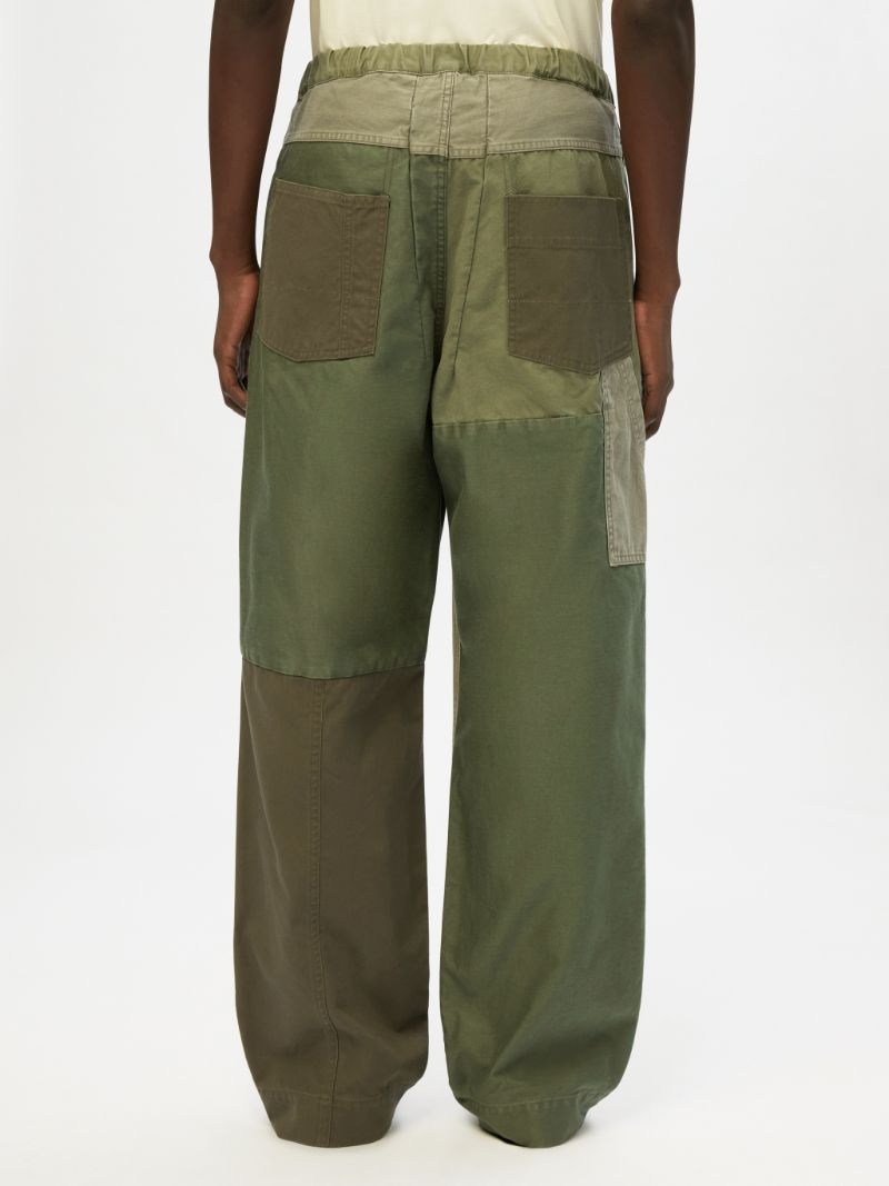 PATCHWORK CARGO PANTS - 5
