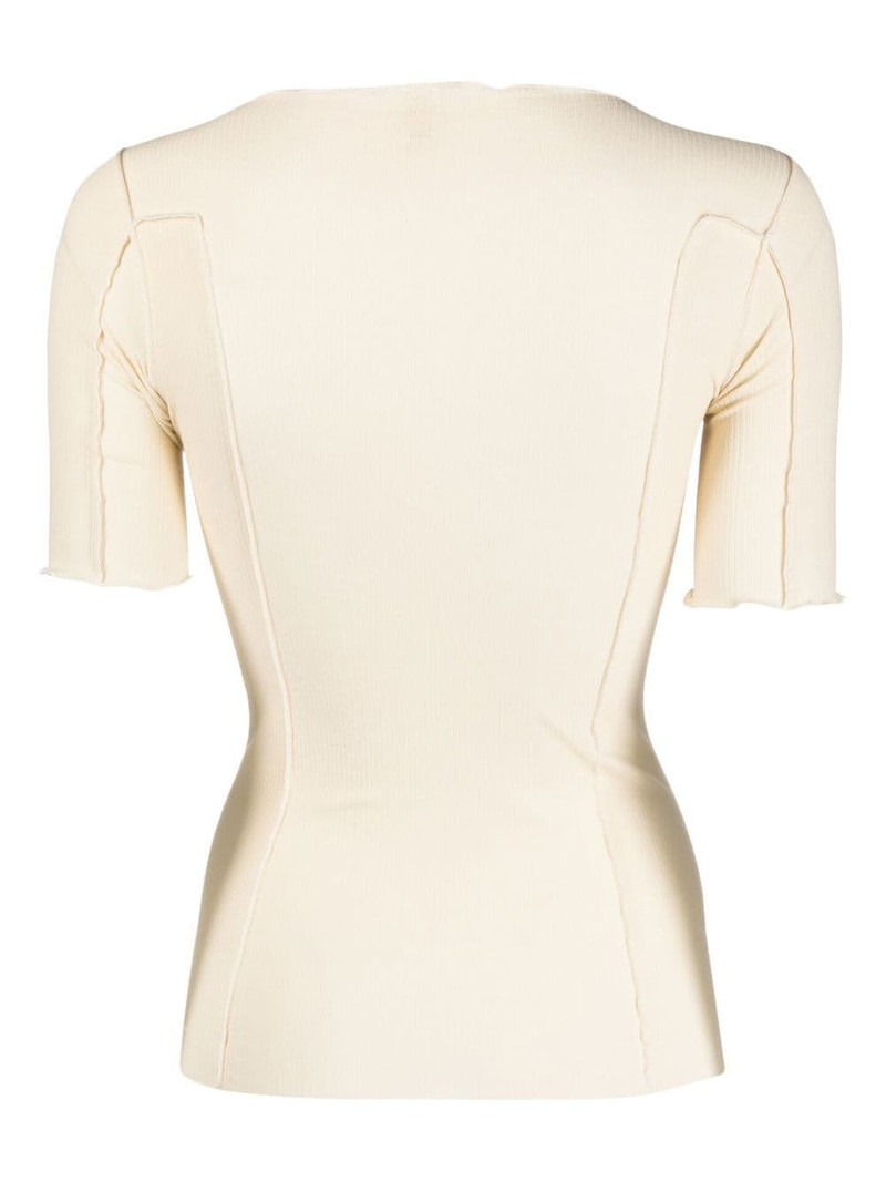 BASERANGE Omato stretch-organic cotton top outlook