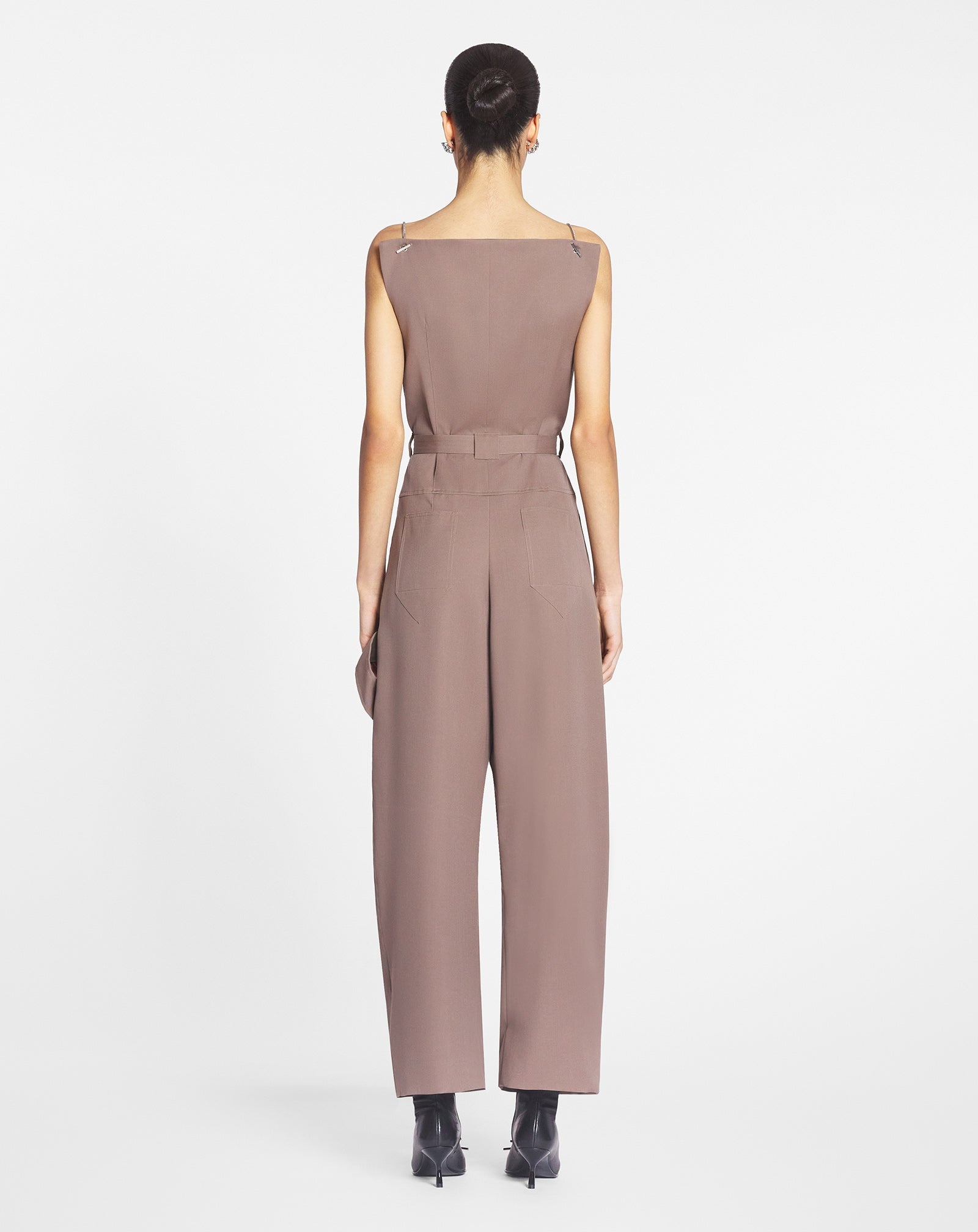 BELTED BUSTIER JUMPSUIT - 4