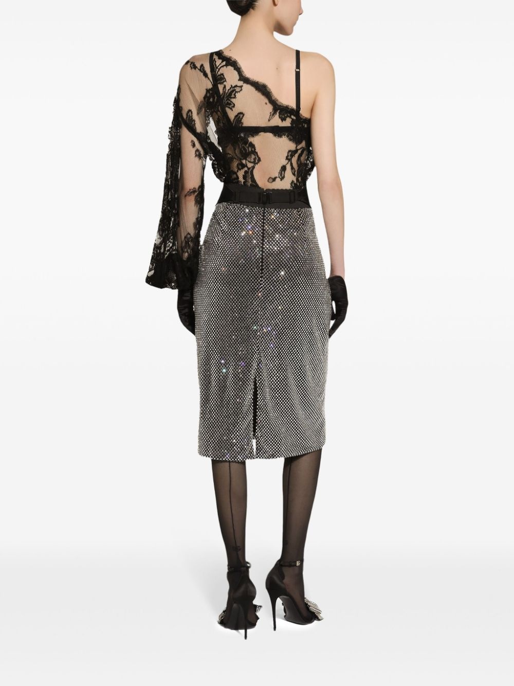 crystal-embellished skirt - 4