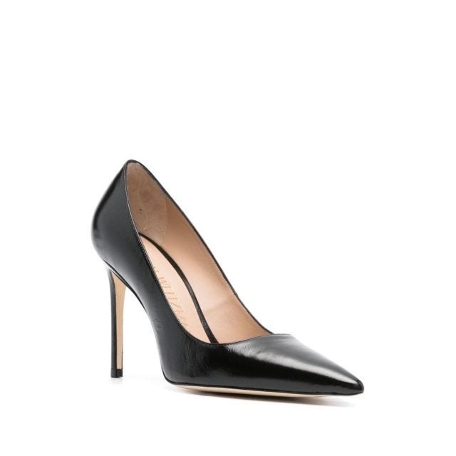 100mm pointed-toe leather pumps - 2