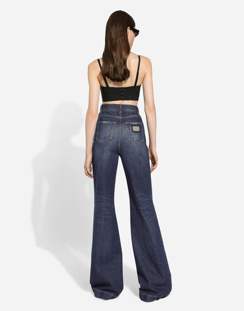 Flared denim jeans 3