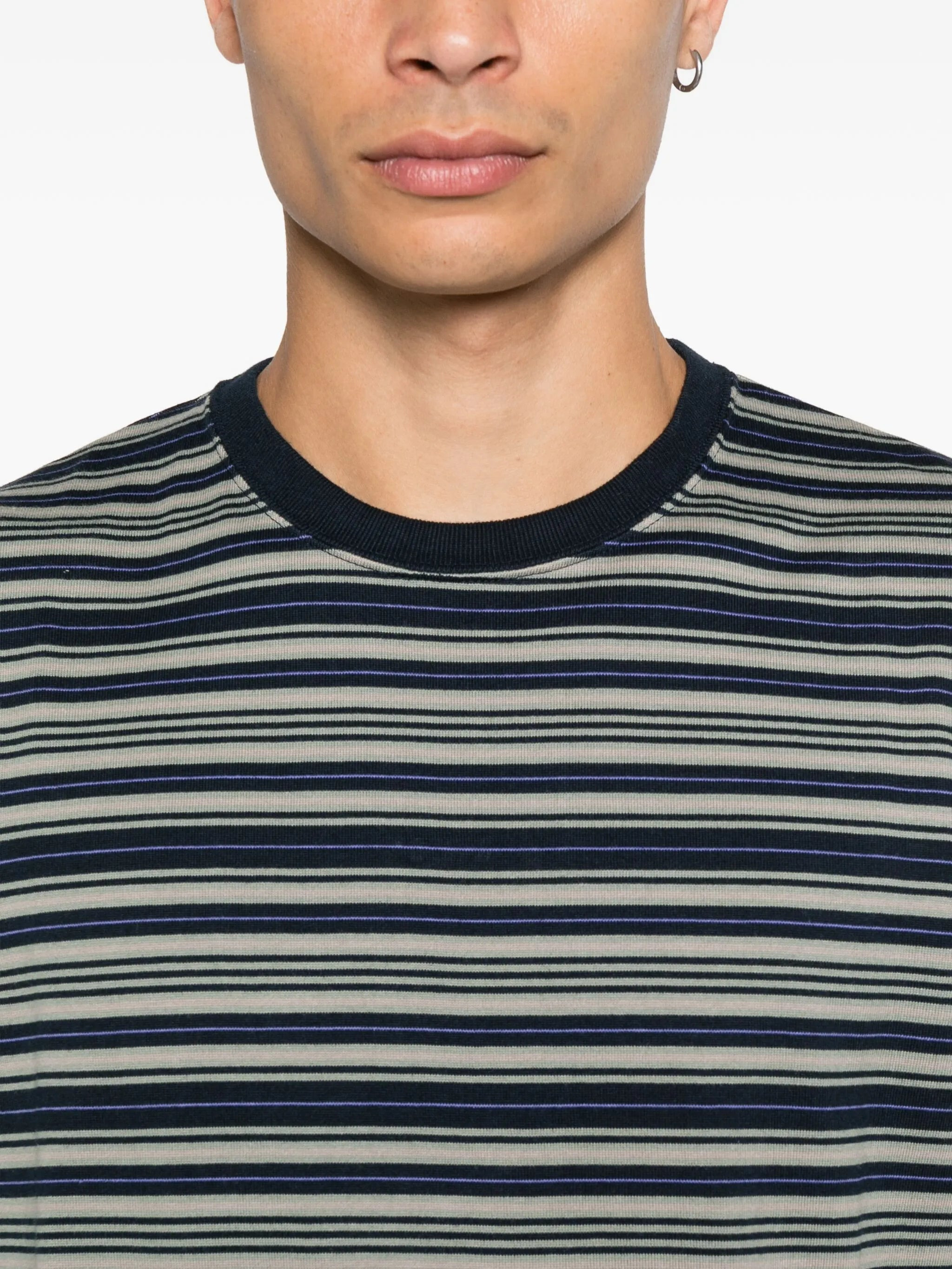 striped T-shirt - 4