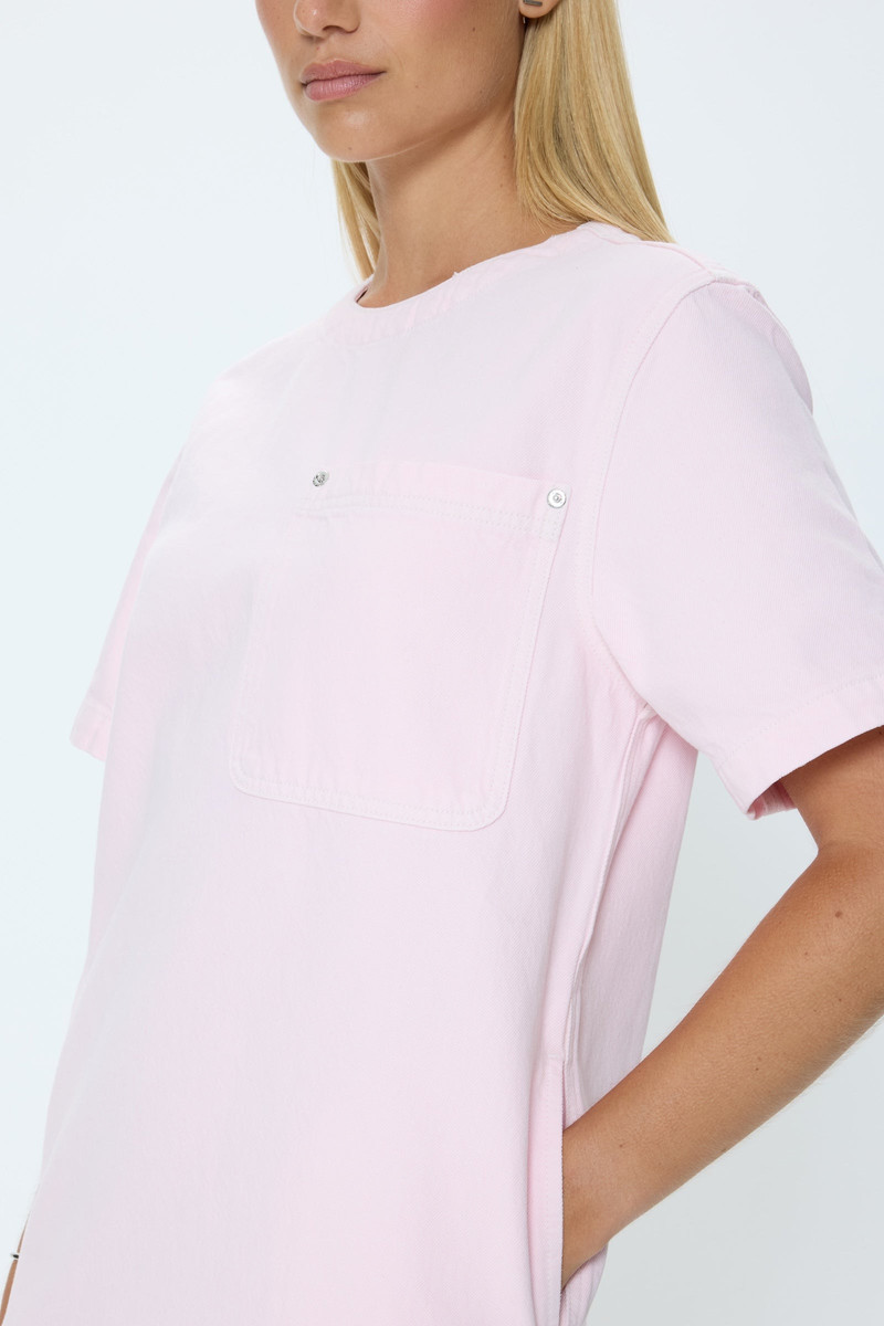 REMI DENIM DRESS - BLUSH 5