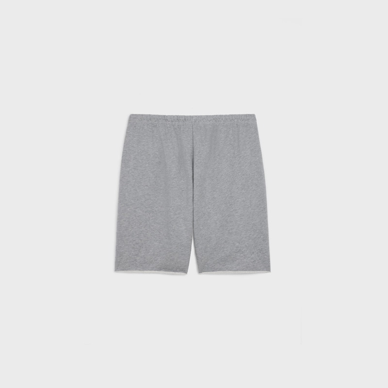 CELINE blason tracksuit shorts in cotton fleece outlook