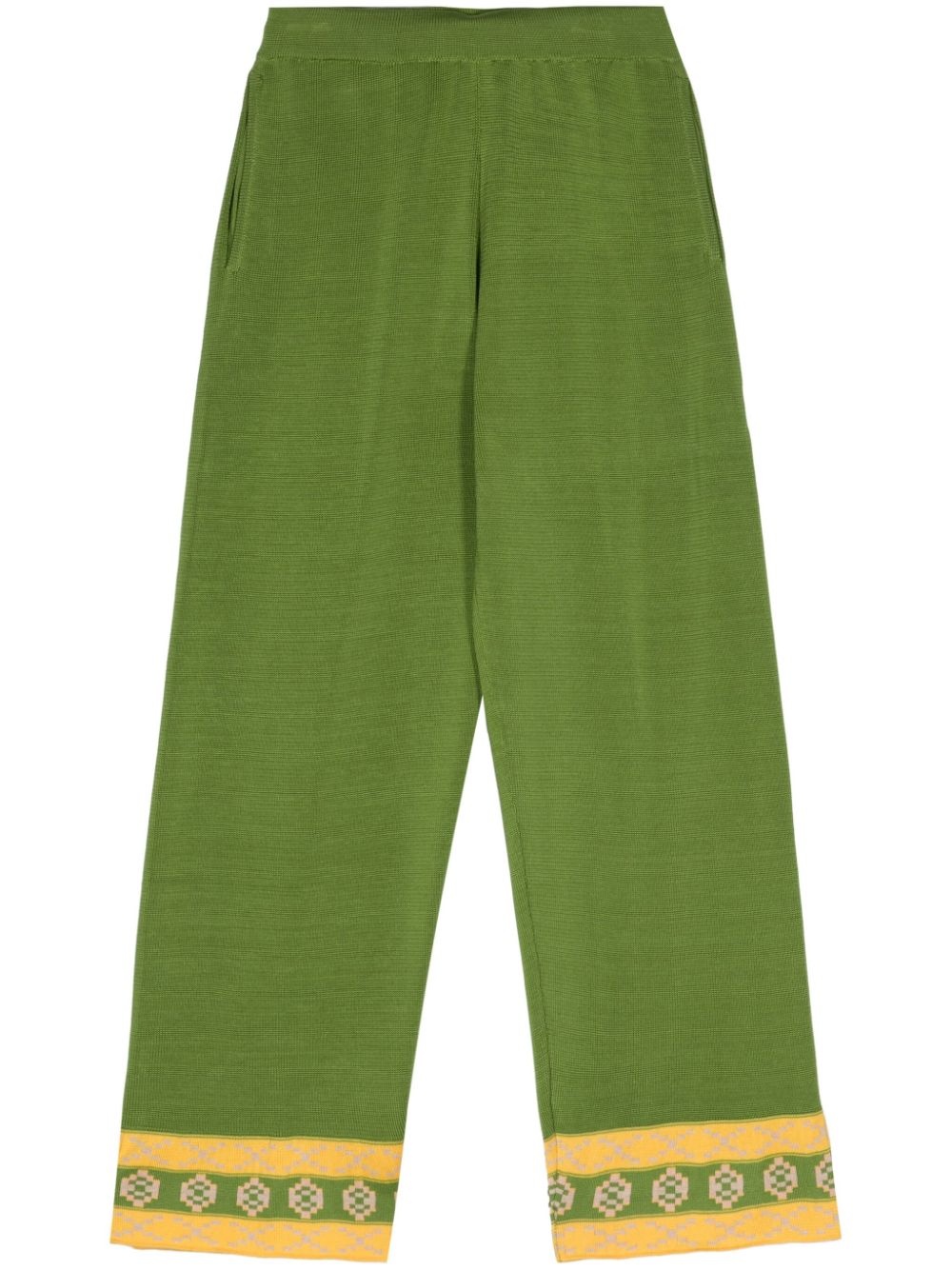 Wellfleet knitted straight-leg trousers - 1