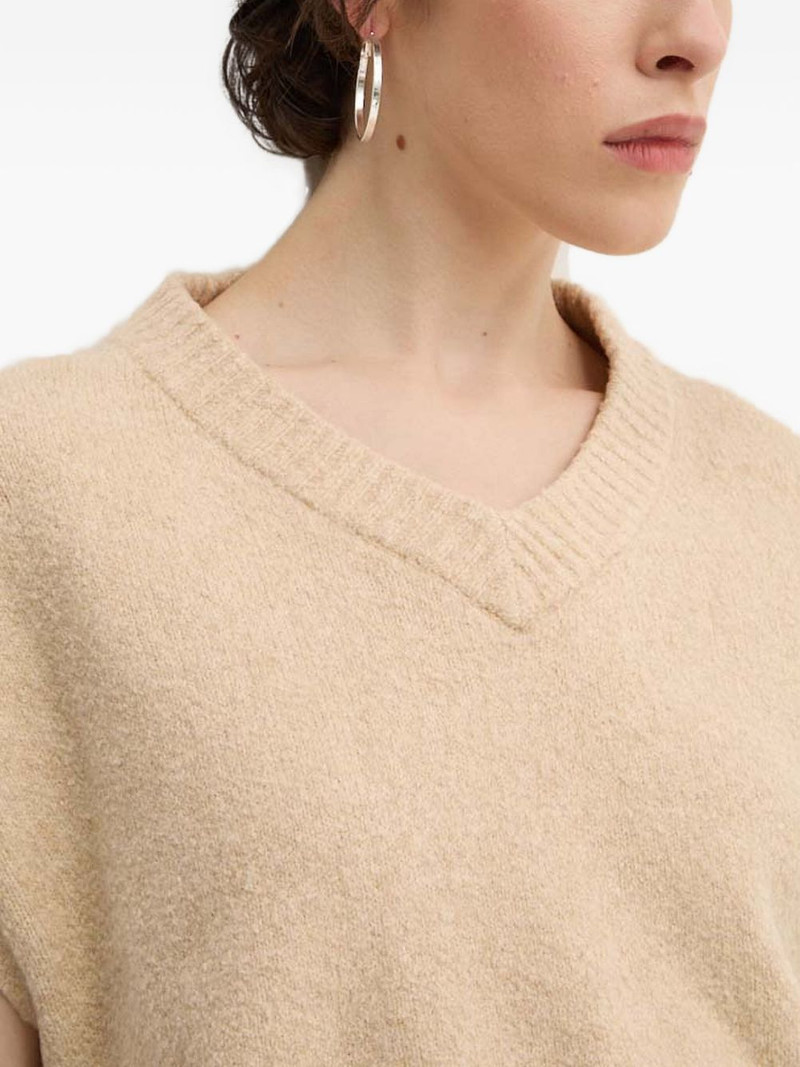 V-neck ribbed top 4