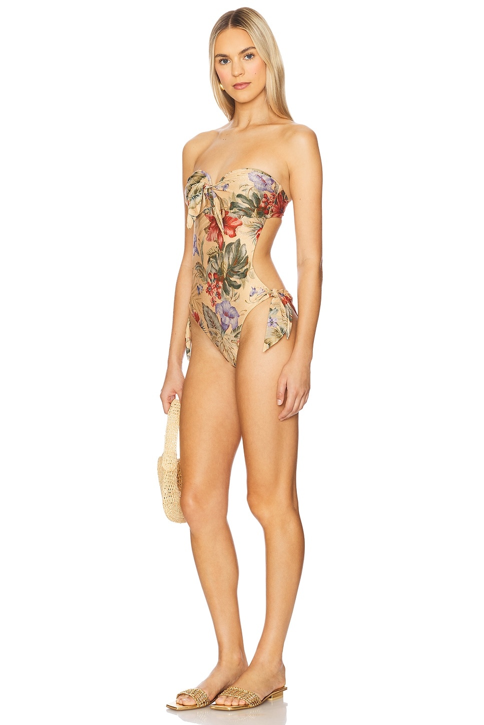 Coco Scarf Tie One Piece Swimsuit - 1