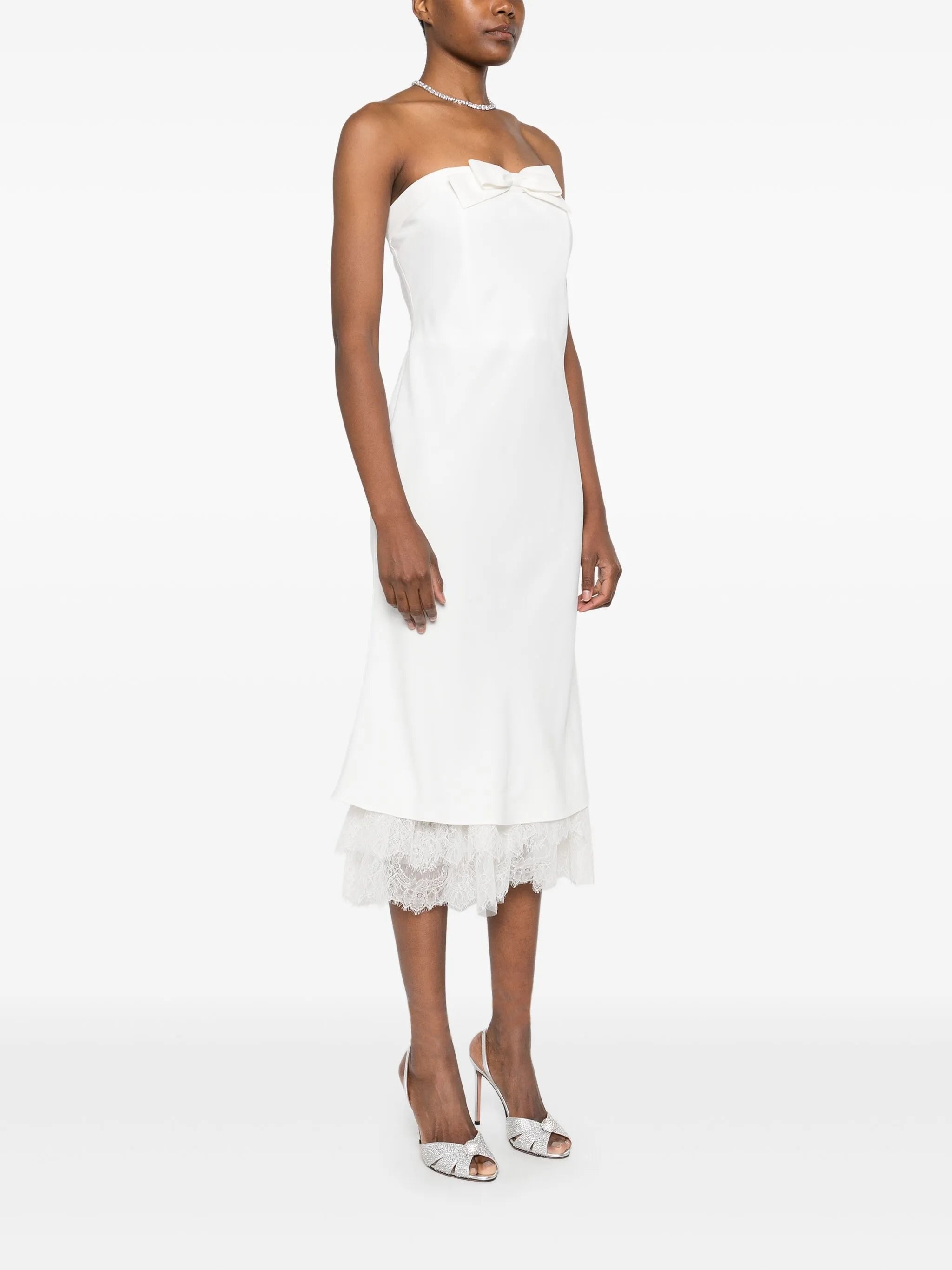 Bow-detailed Midi Dress - 4