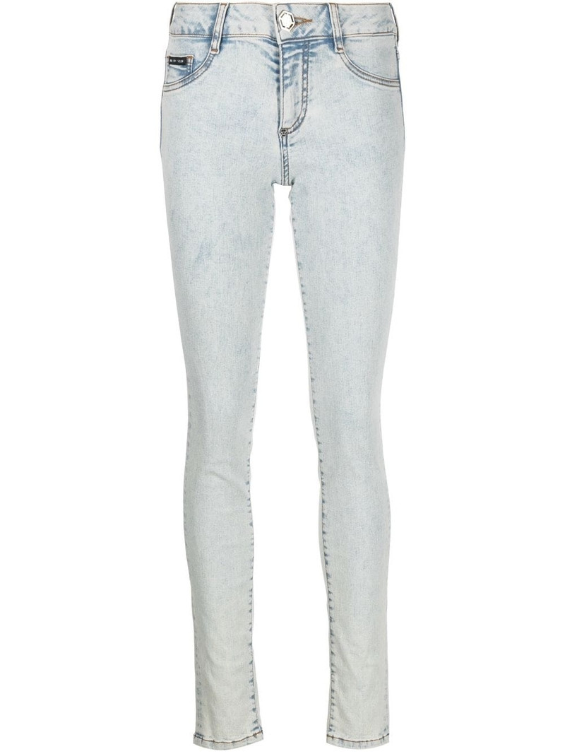 high-rise skinny-cut jeans 1