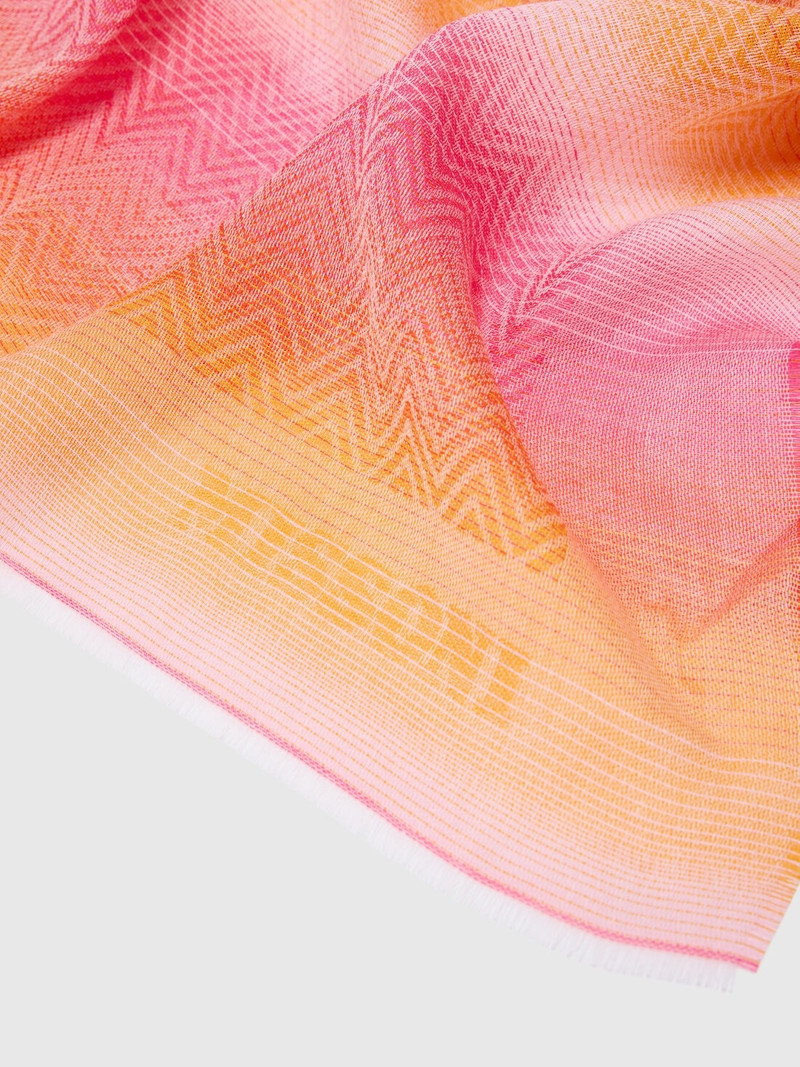 Missoni Viscose blend scarf with zigzag pattern outlook