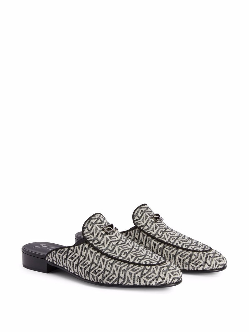 Giuseppe Zanotti Rudolph monogram print loafers outlook