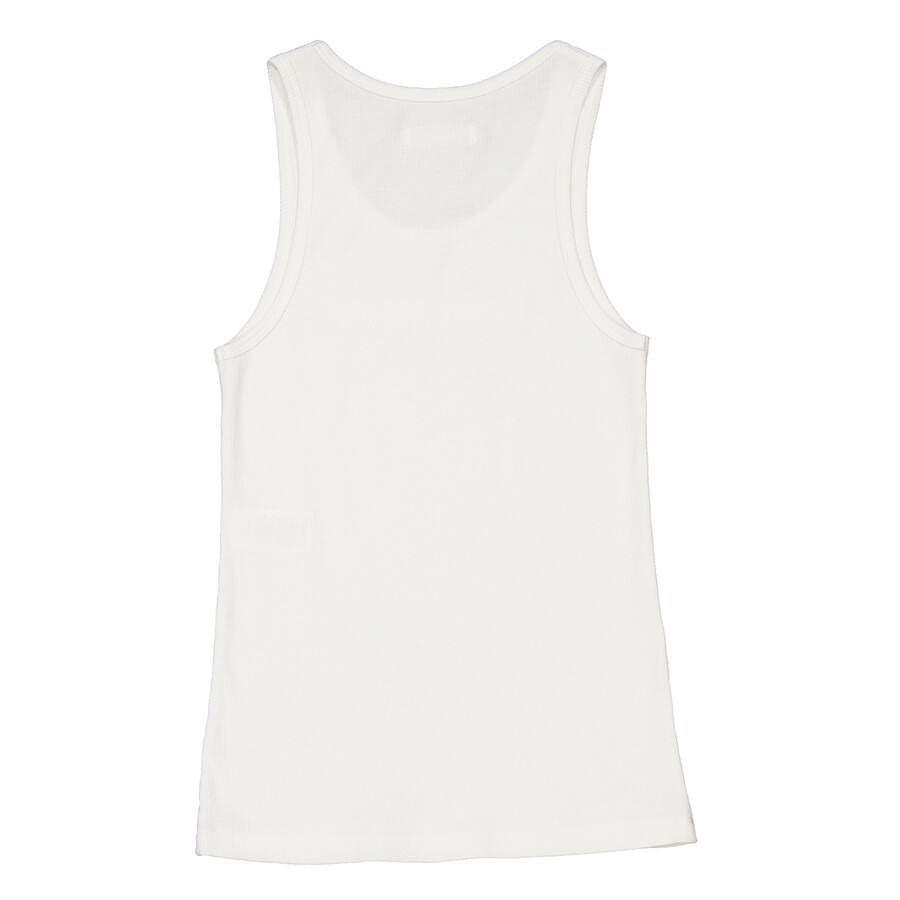 Rabanne Ladies White Logo Tank Top - 7