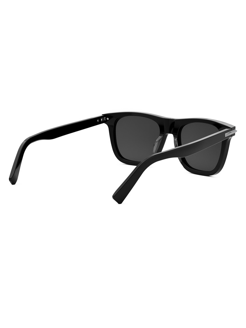 Men's DiorBlackSuit S13I Havana 53MM Square Sunglasses - Black Dark Grey 6