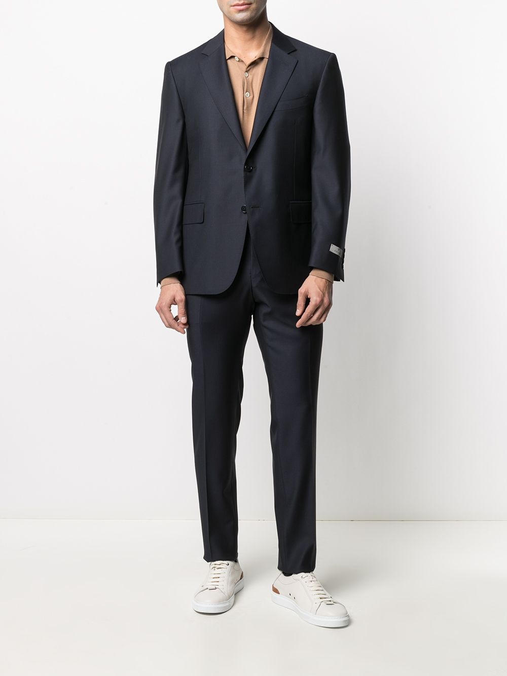 single-breasted wool suit - 2