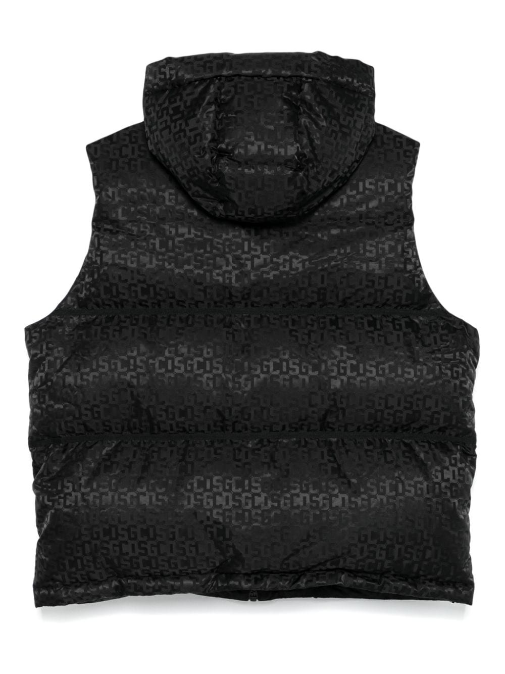 monogram-pattern vest - 4