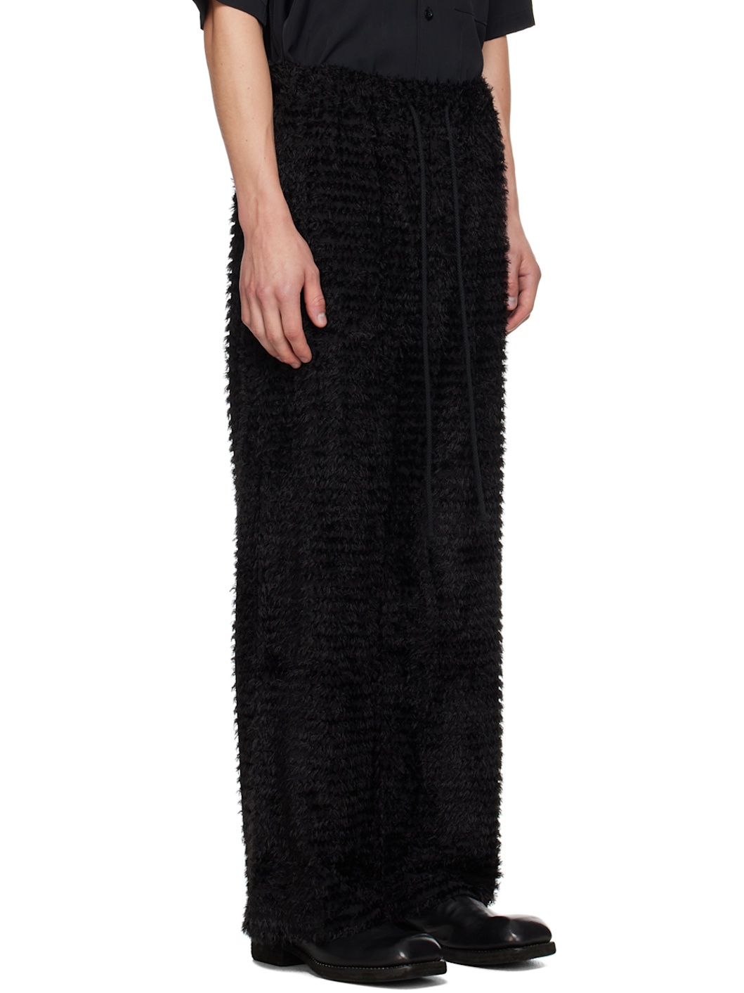 Black Relaxed Lounge Pants - 2
