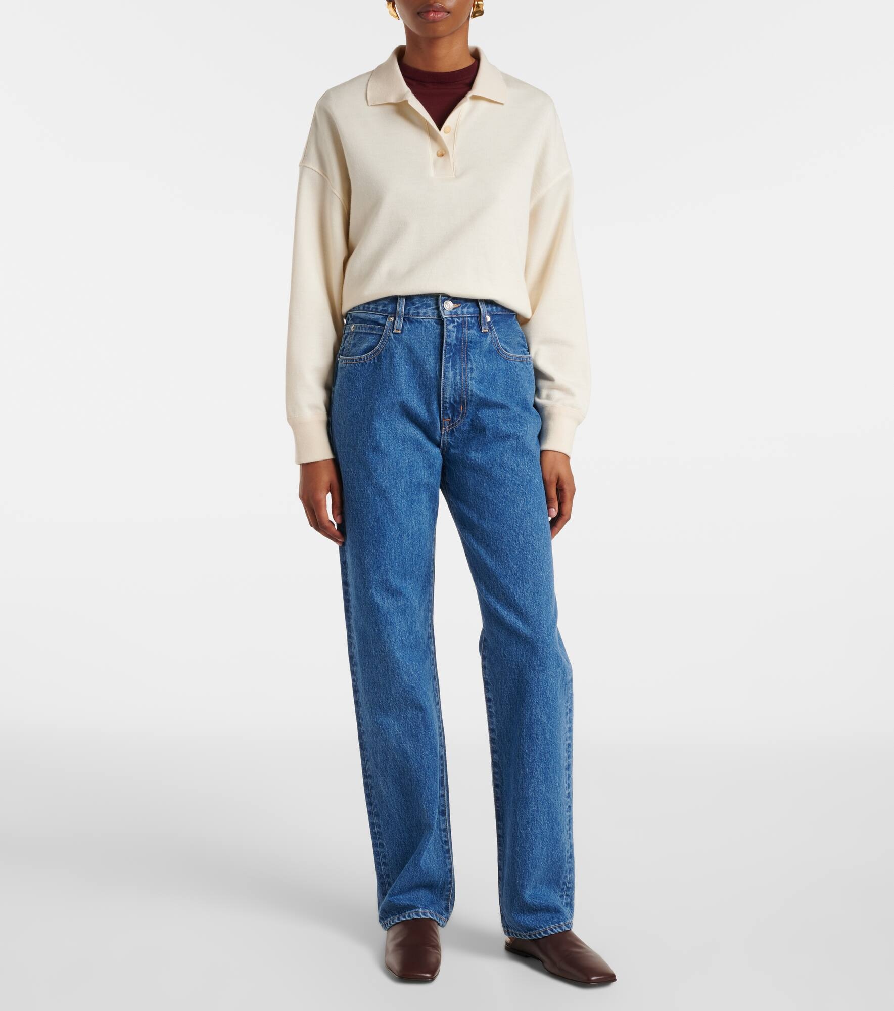 London high-rise straight jeans - 7