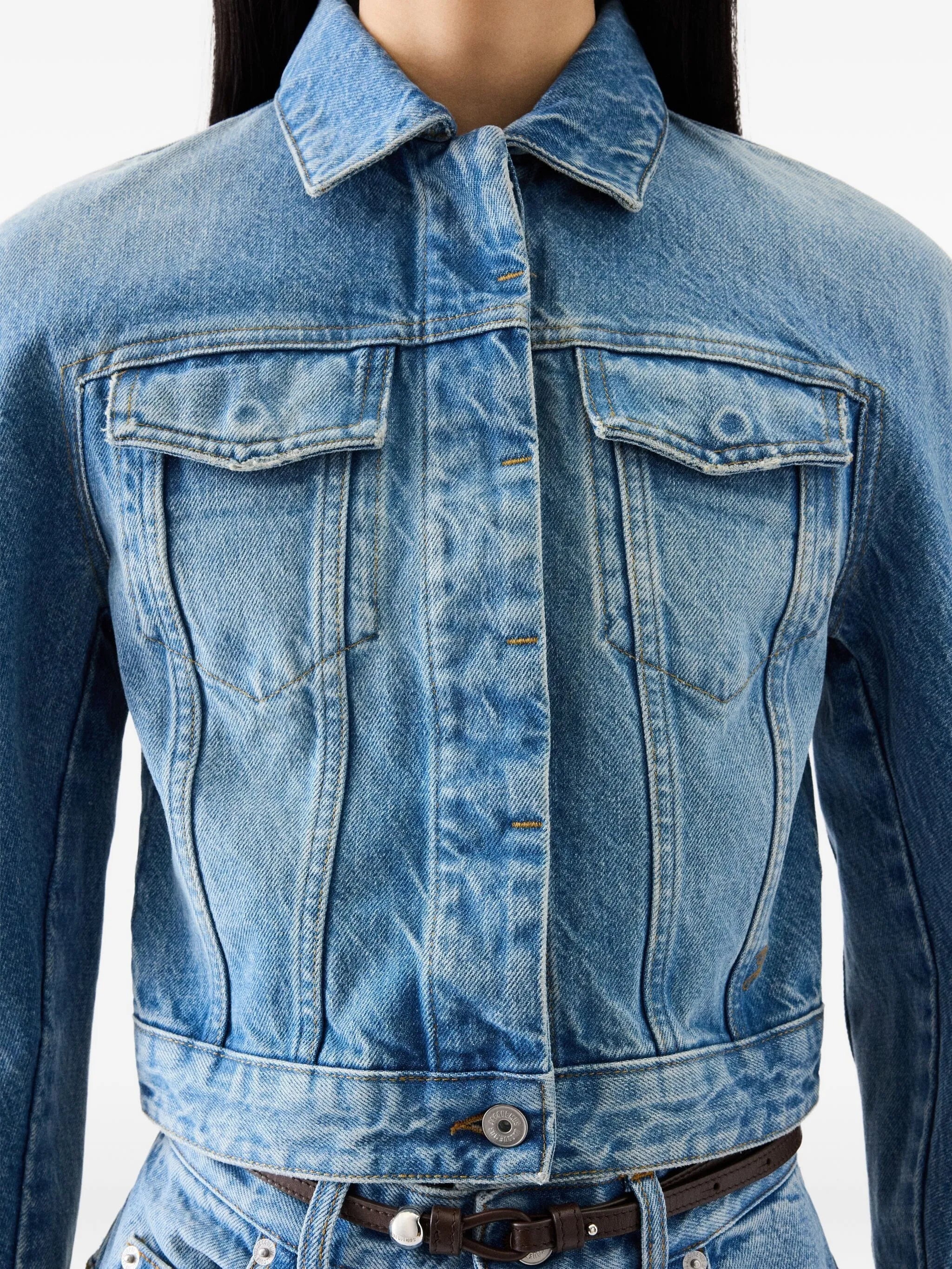 Jacquemus Denim Cropped Jacket - 5
