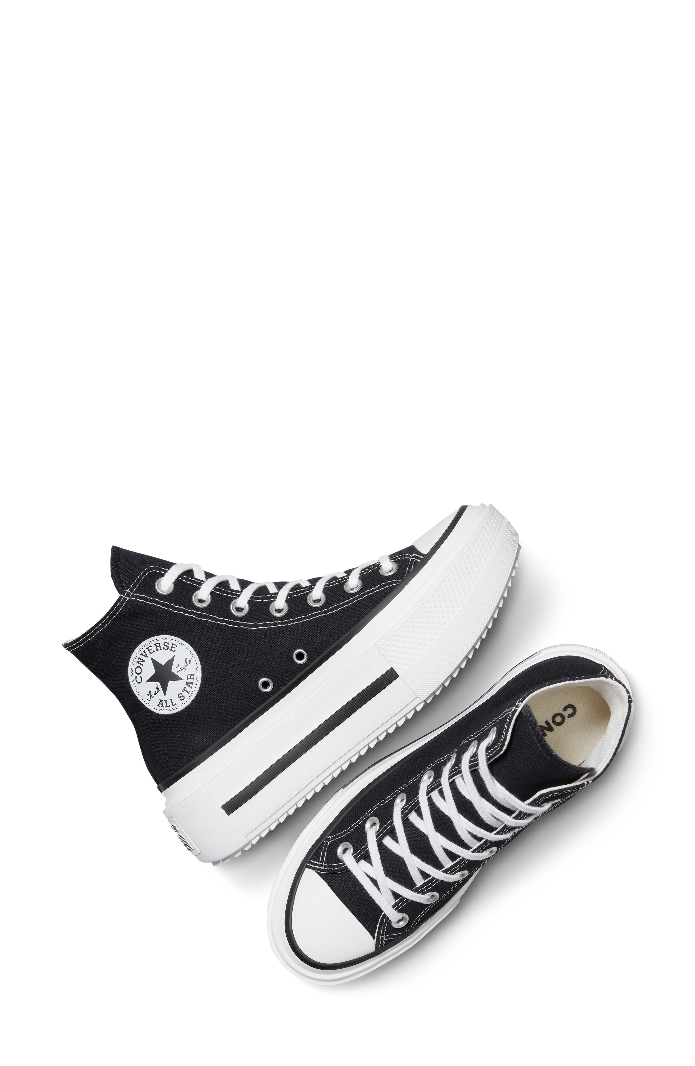 Converse Gender Inclusive Chuck Taylor All Star Lift Double Stack High Top Platform Sneaker in Black - 4