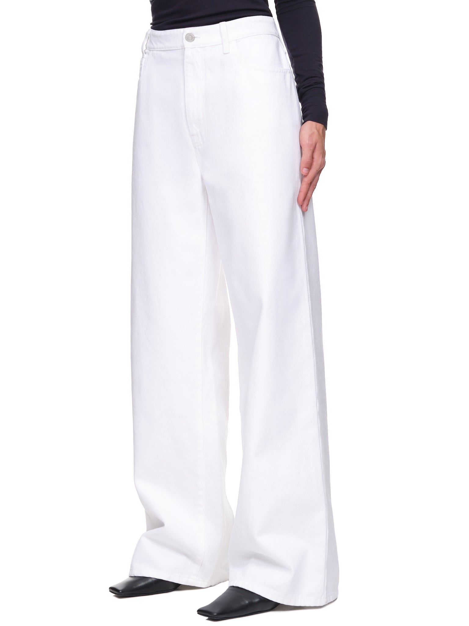 High Waist Wide Leg Jeans - 2