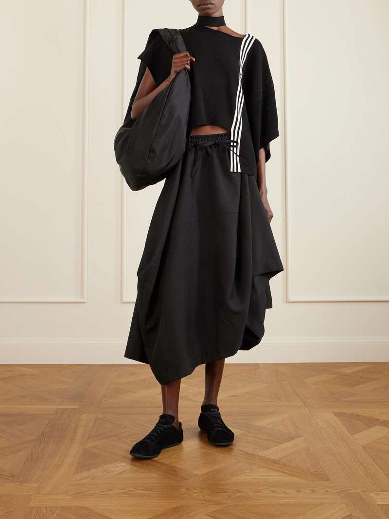 Y-3 + Y-3 Tie-detailed Striped Knitted Top outlook