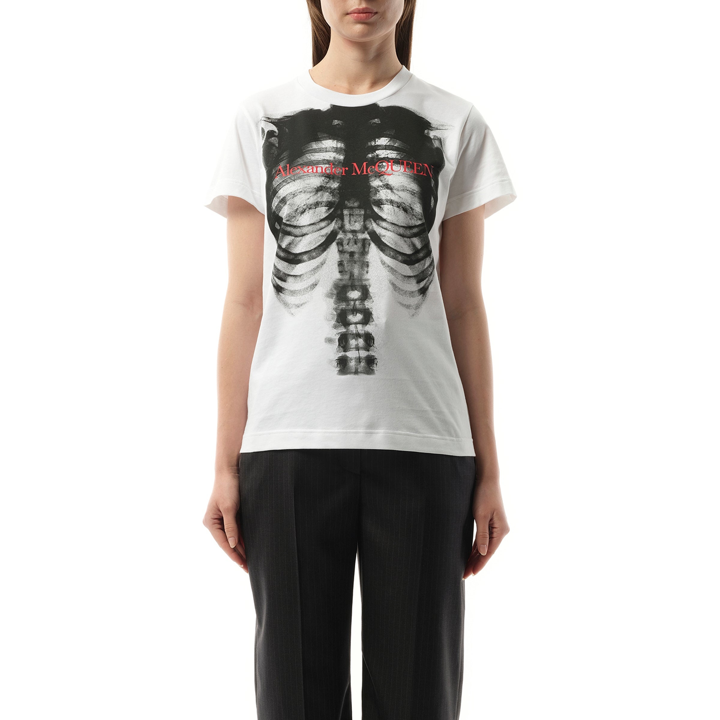 Ribcage Fit T-Shirt in White - 1