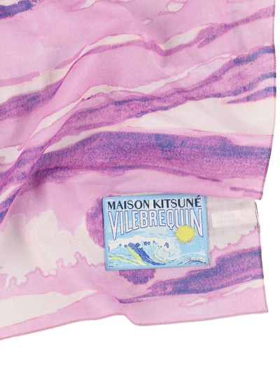 Vilebrequin Vilebrequin x Maison Kitsuné beach towel outlook
