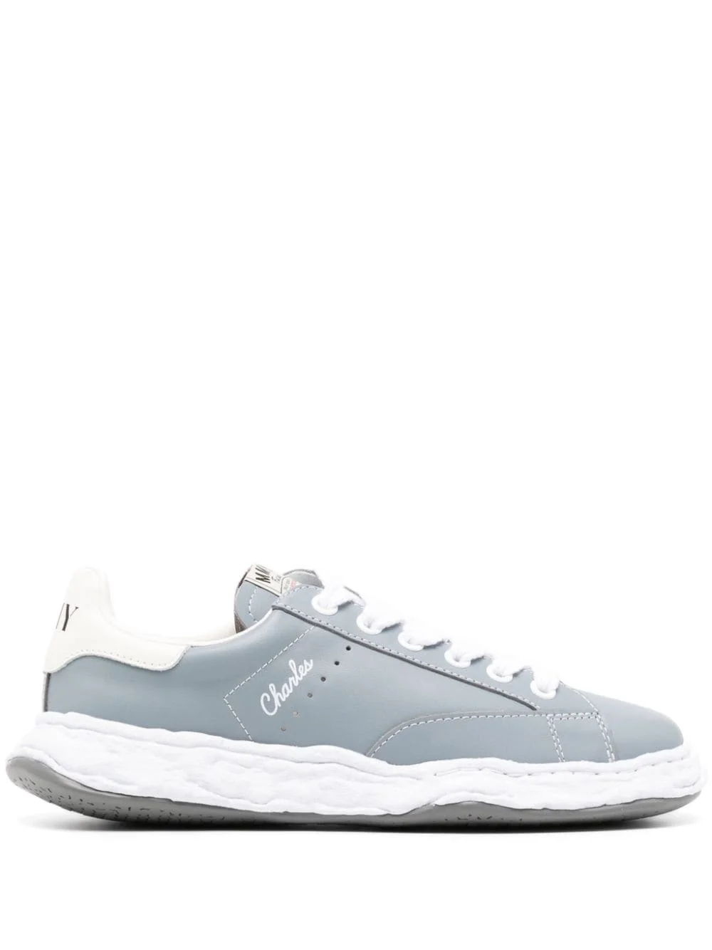 Charles lace-up leather sneakers - 1