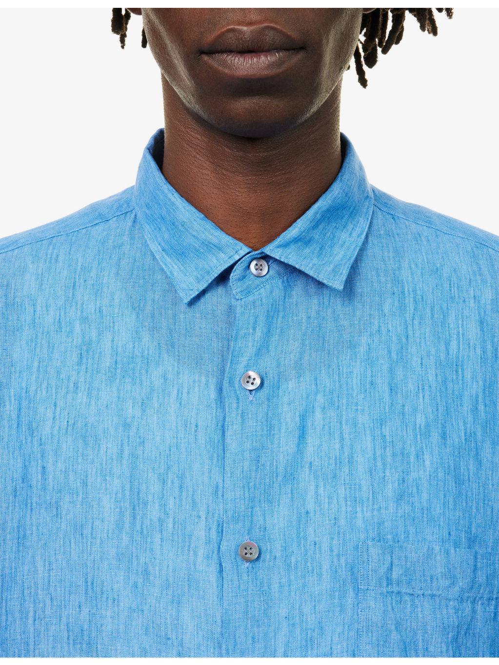 Patch-Pocket Relaxed-Fit Linen Shirt - 5