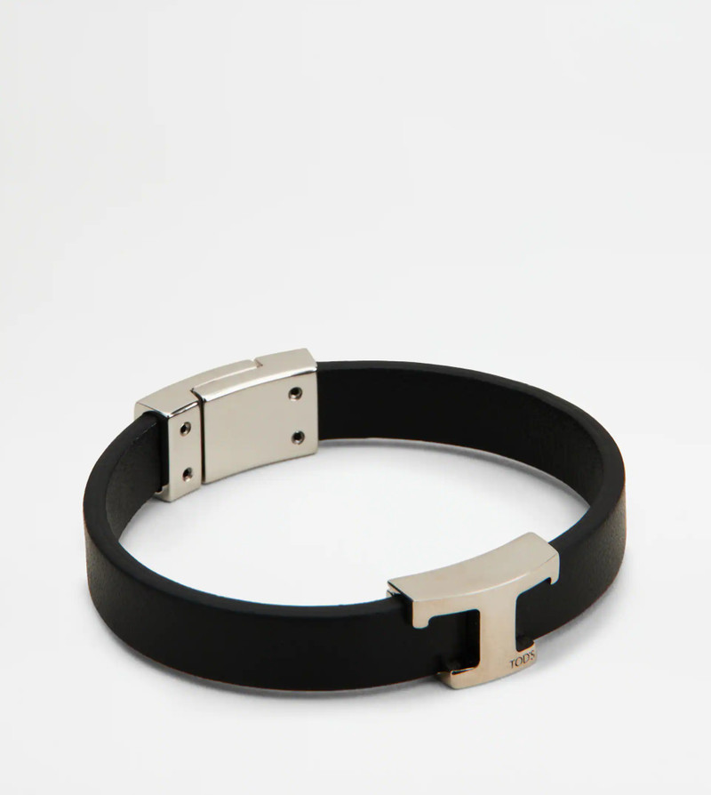 Tod's TIMELESS BRACELET IN LEATHER - BLACK outlook