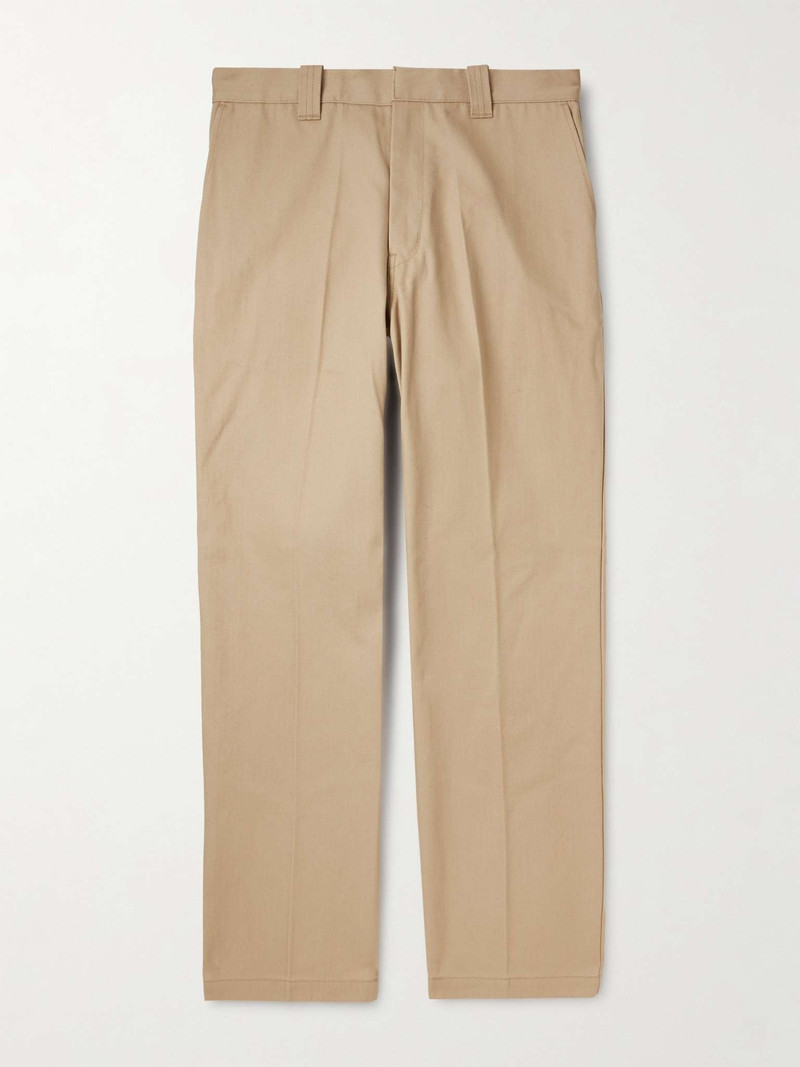 Straight-Leg Pleated Cotton-Canvas Trousers - 1