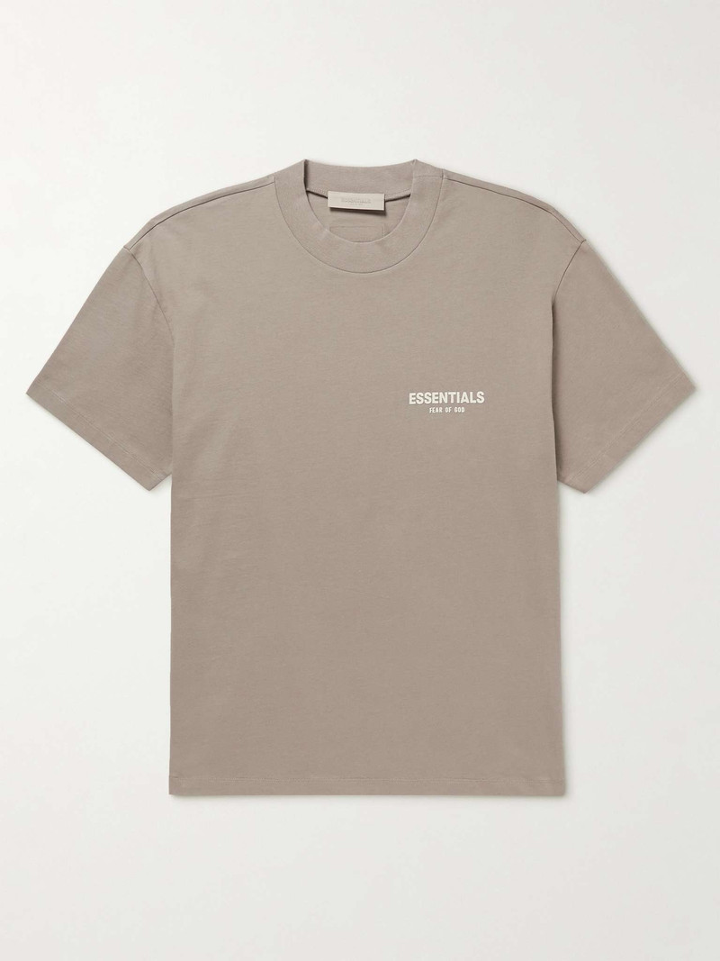 Logo-Flocked Cotton-Jersey T-Shirt - 1