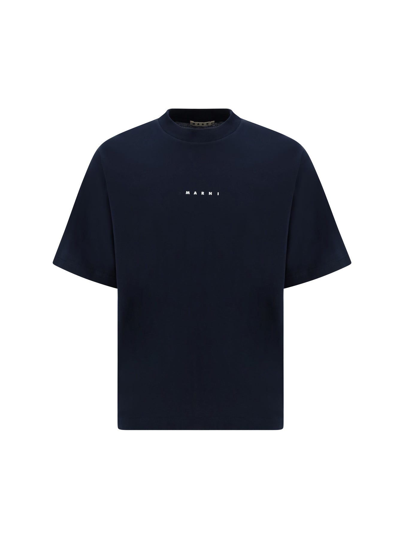 MARNI::Tシャツ:40[RESALE] Marni LIGHT BLUE T-SHIRT WITH MARNI PRINT | REVERSIBLE