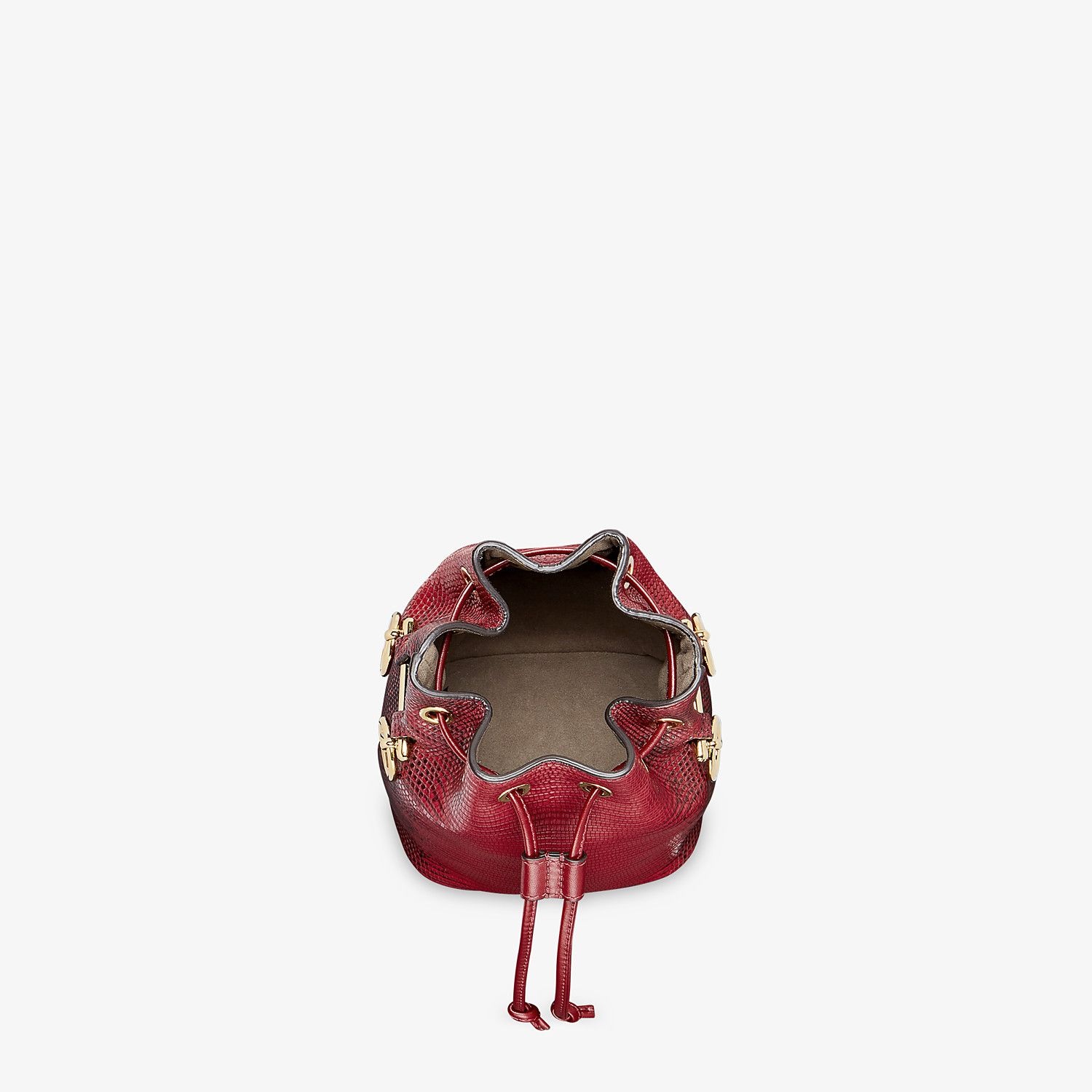 Red lizard skin mini-bag - 4