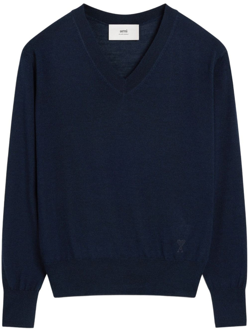 Ami de Coeur-embroidered sweater 1