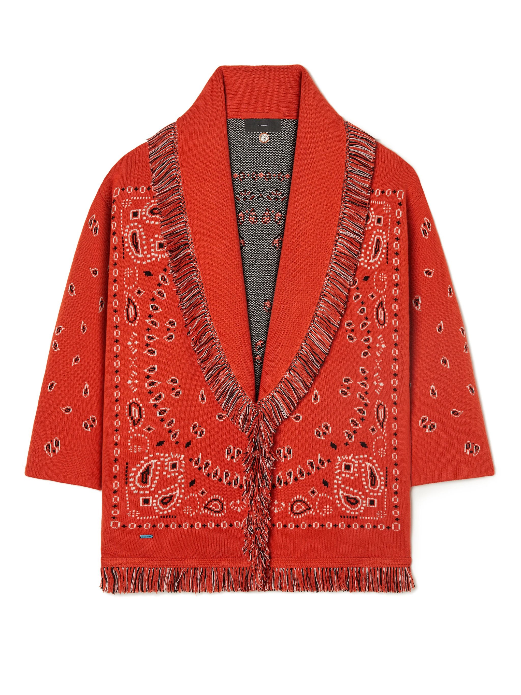 Bandana Jacquard Cardigan - 1