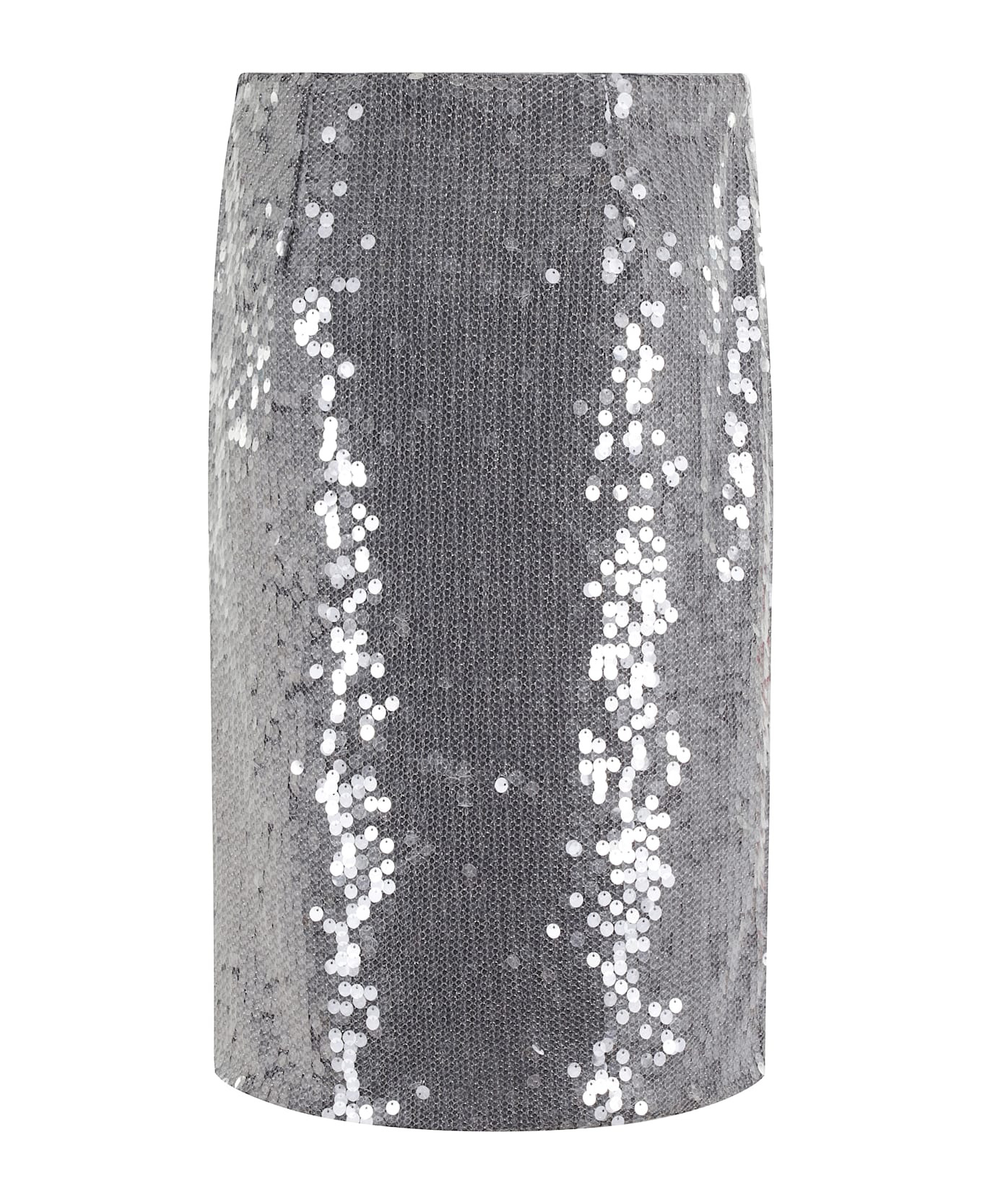 Net Sequin Midi Skirt - 2