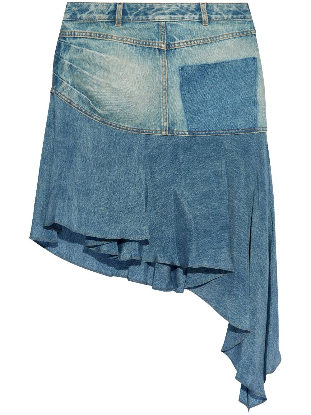asymmetric midi skirt - 1