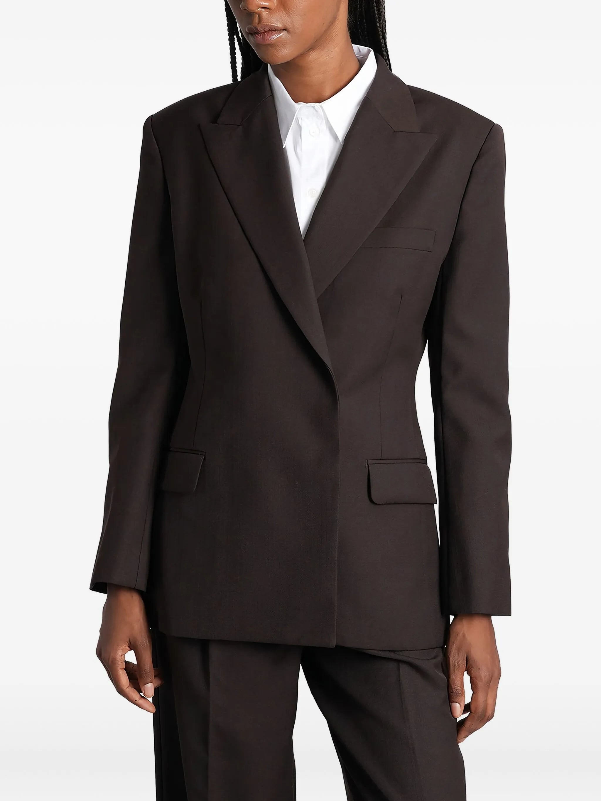 Anine Bing Double-breasted Wool Blazer - 5