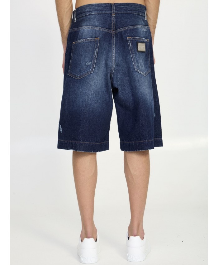 Denim bermuda shorts - 3