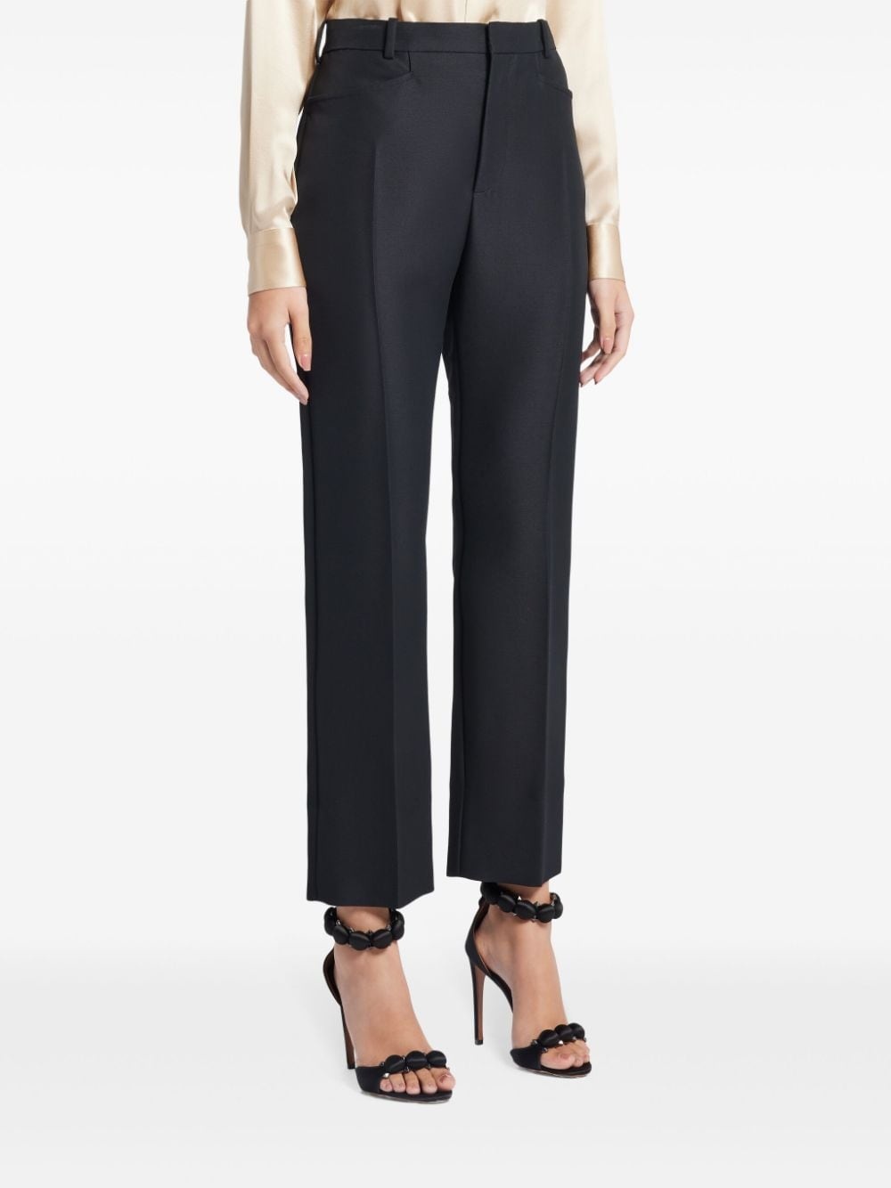 tailored straight-leg trousers - 3