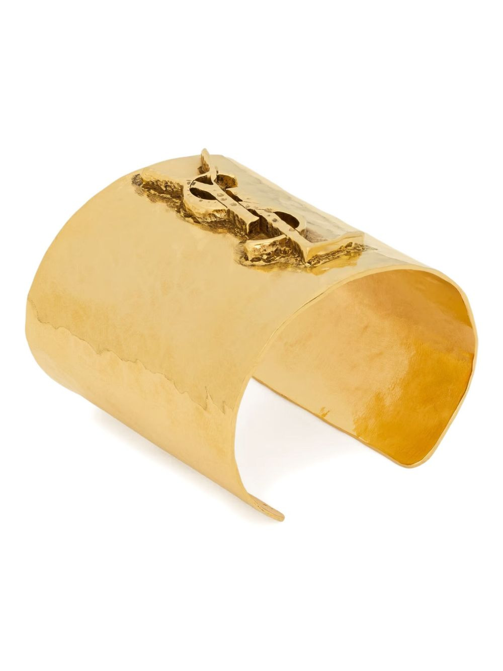 Cassandre-logo hammered cuff bracelet - 3