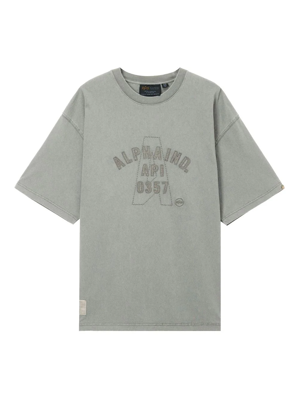 embroidered-logo cotton T-shirt - 1