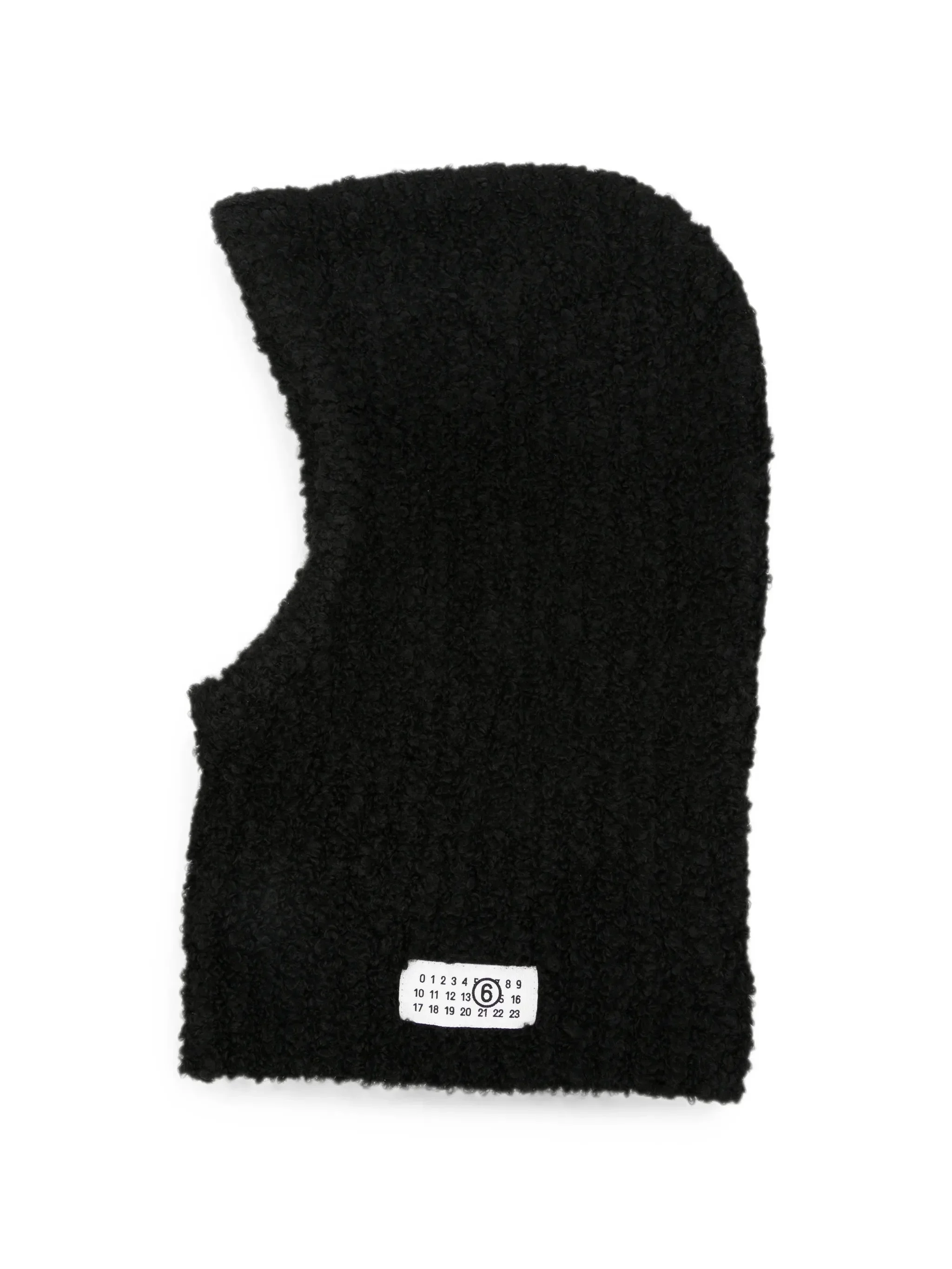 Mm6 Maison Margiela Logo-patch Bouclé Balaclava - 1
