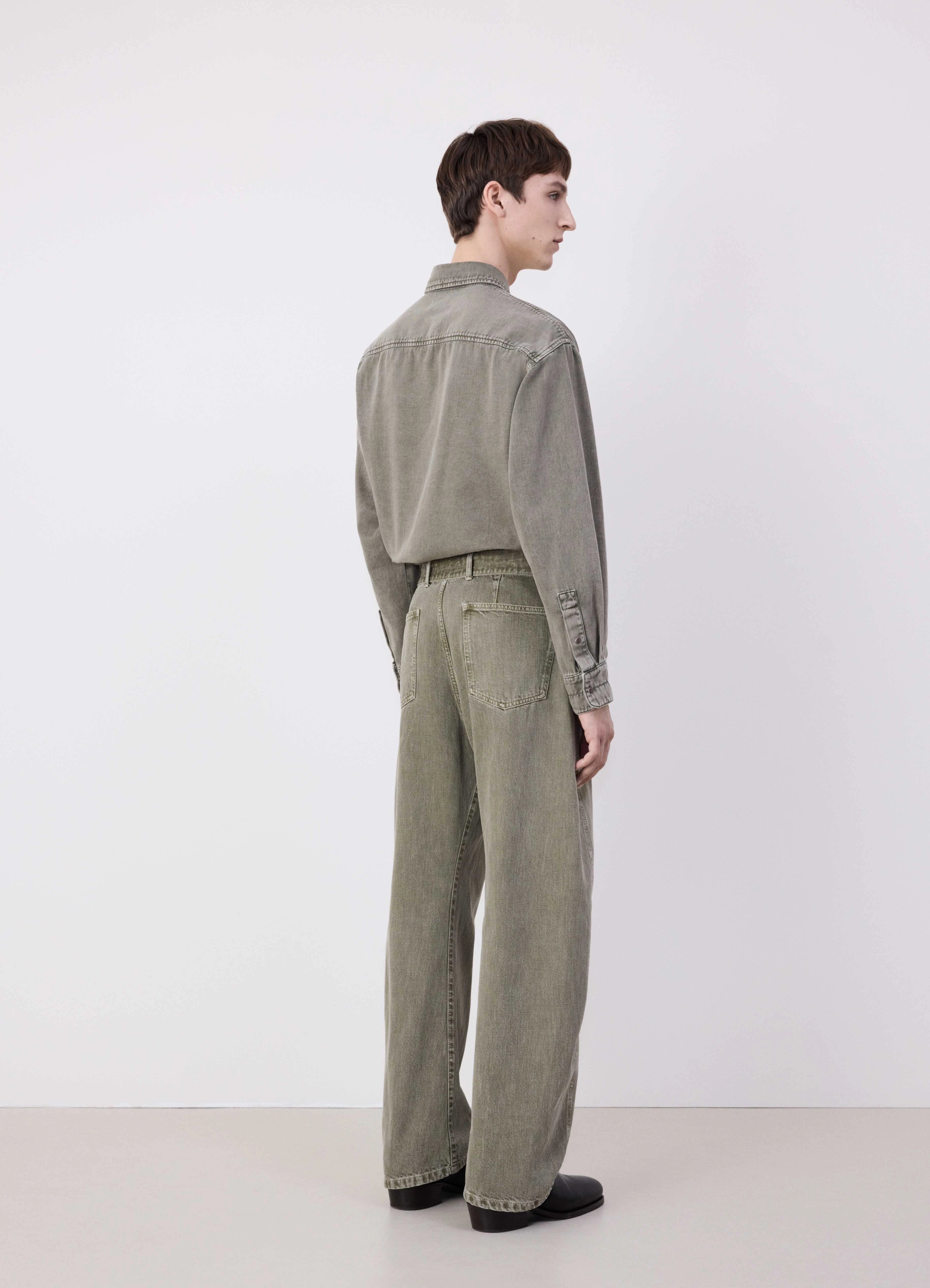 TWISTED BELTED PANTS - 4
