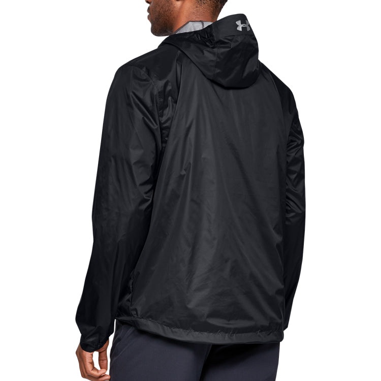 Men's Under Armour Forefront Rain Training Sports Jacket Black 1321439-001 - 4