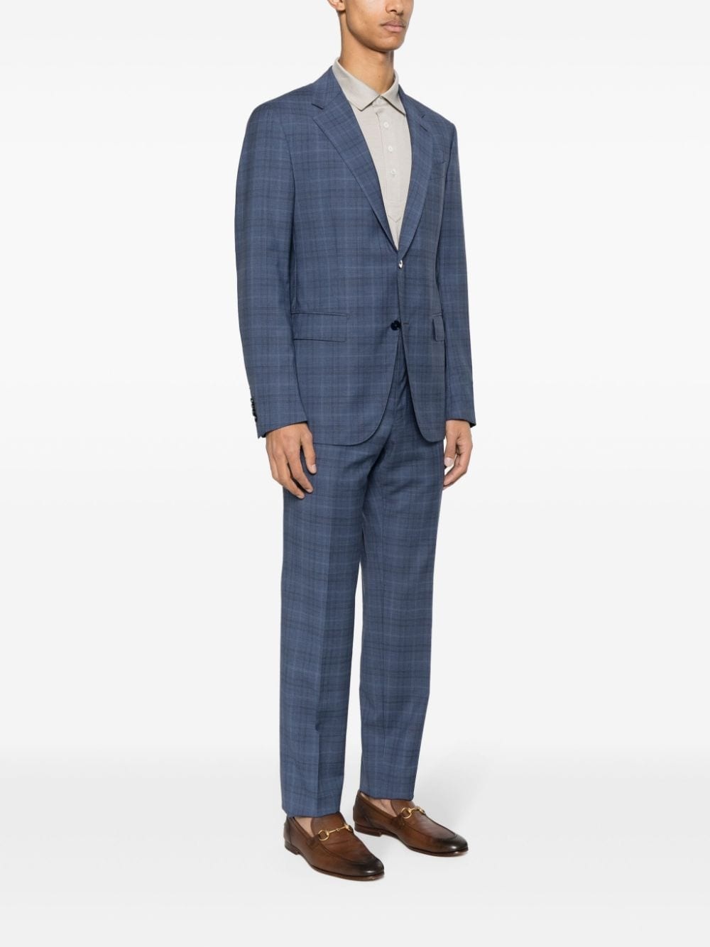 single-breasted wool suit - 3